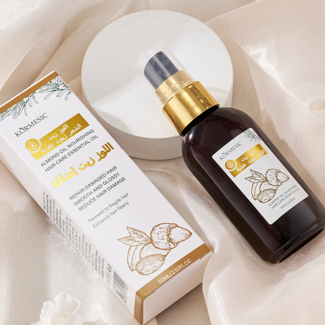 KORMESIC OEM & ODM Natural Organic Almond Oil Men Women Scalp Care Serum Hair Treatment Growth Oil