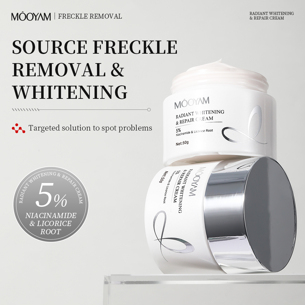 MooYAM Luxury Design Face Repair Cream Private Label OEM Anti-Wrinkle Whitening Facial Cream Niacinamide 50g Vegan Ingredients