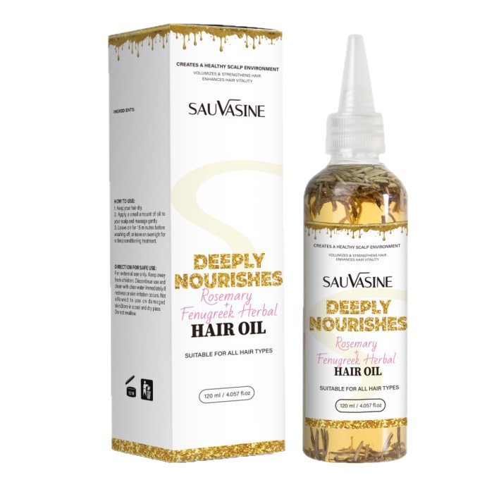 OEM/OBM 120ml Herbal Hair Care Oil Organic Rosemary Fenugreek Keratin Nourishing Moisturizing for hair care