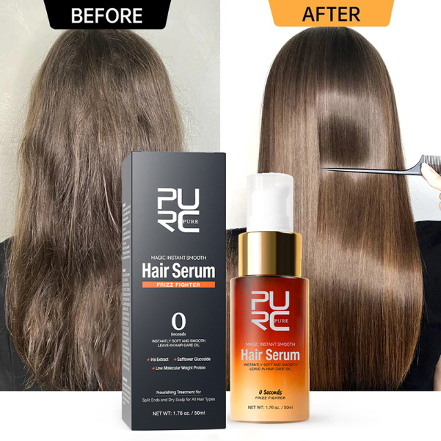 Private Label Instant Soft Smooth Silk Hair Serum Oil Nourishing Smoothing Hair Treatment Oil Organic Hair Oil Serum