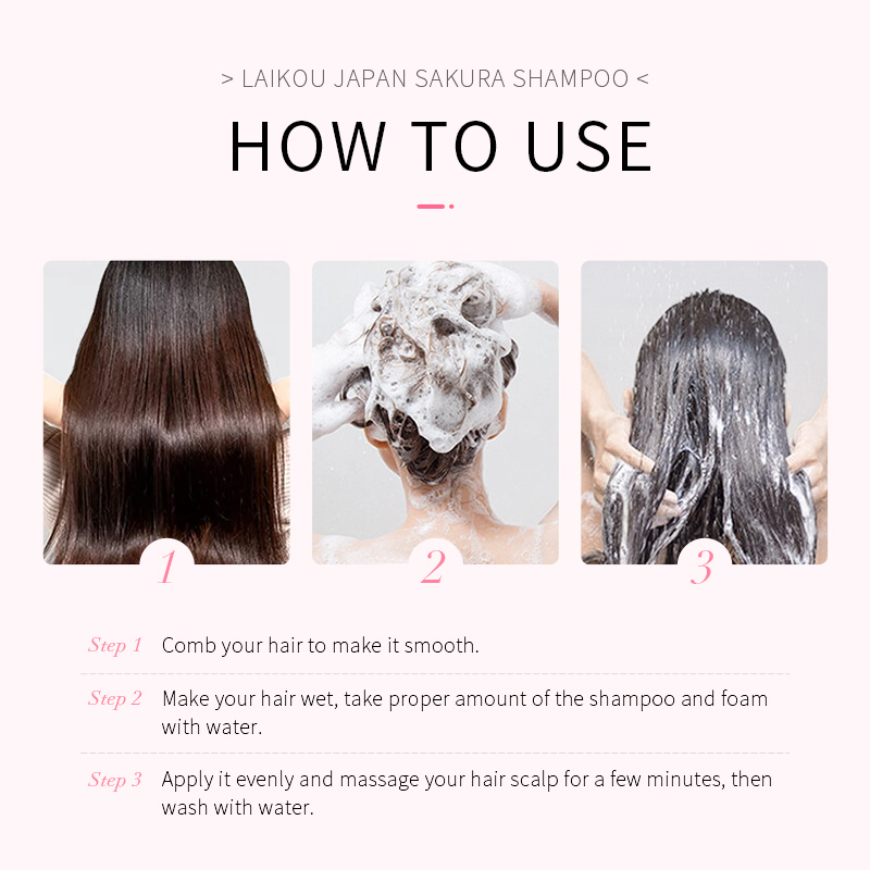 Shampoo Hair Colour Cleansing Care Soft Smooth Refreshing Fragrance Natural Hair Shampoo