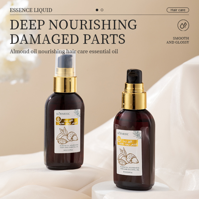 KORMESIC OEM & ODM Natural Organic Almond Oil Men Women Scalp Care Serum Hair Treatment Growth Oil