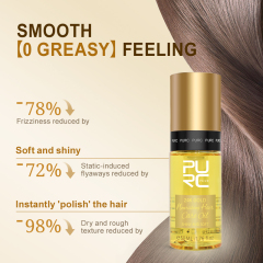 Hot Selling 24k Gold Nourishing Hair Care Oil Private Label Long-lasting Moisturizing Smoothing Shiny Soft Repair Hair  Oil