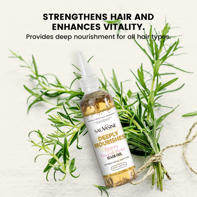 OEM/OBM 120ml Herbal Hair Care Oil Organic Rosemary Fenugreek Keratin Nourishing Moisturizing for hair care