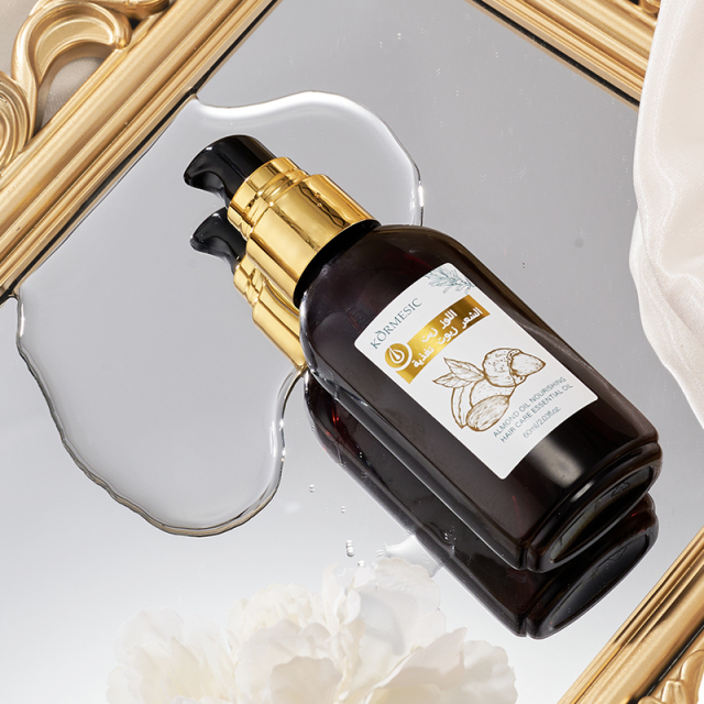 KORMESIC OEM & ODM Natural Organic Almond Oil Men Women Scalp Care Serum Hair Treatment Growth Oil
