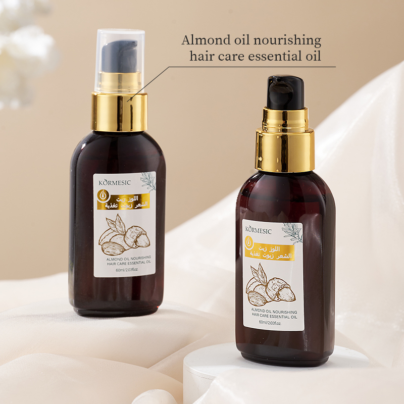 KORMESIC OEM & ODM Natural Organic Almond Oil Men Women Scalp Care Serum Hair Treatment Growth Oil