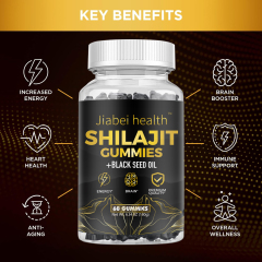 Pure Himalayan Shilajit Gummies for Adults Energy Boost Brain Health Immunity for Men and Women