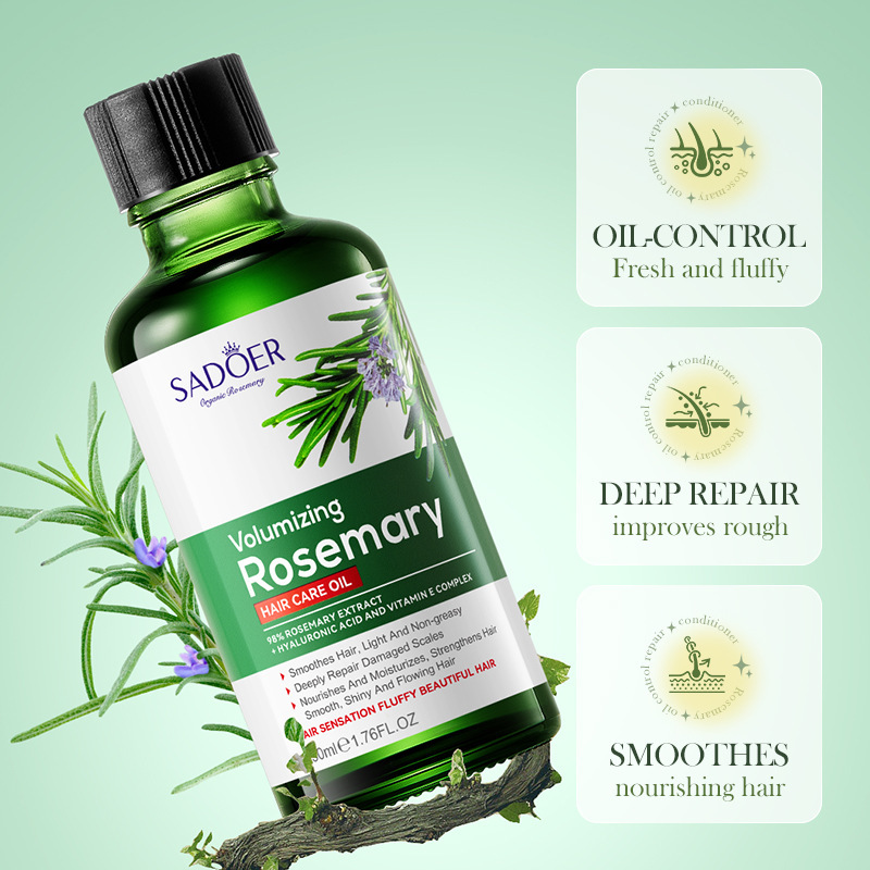 Private Label Strengthening Scalp Natural Organic Regrowth Treatment Hair Growth Rosemary Essential Oil
