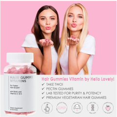 Private Label Dietary Supplement Biotin Gummy Hair Multivitamin Gummies Biotin Gummies for Women