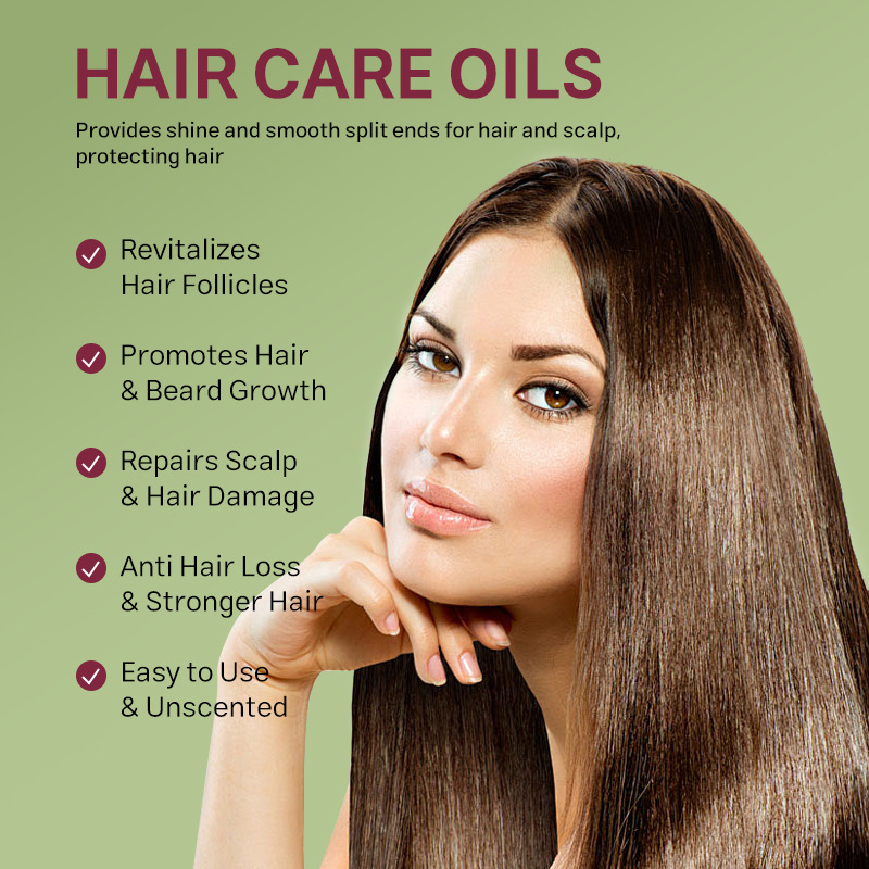 Private Label Organic Rosemary Peppermint Hair Growth Oil Natural Scalp Care Massage Hair Oil Smoothing Herbal Hair Regrowth