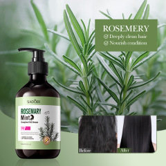 Sadoer 350ml Rosemary Mint Strength Fluffy Shampoo Cleaning Nourishing Strands Strengthening Breakage Preventing Hair Shampoo