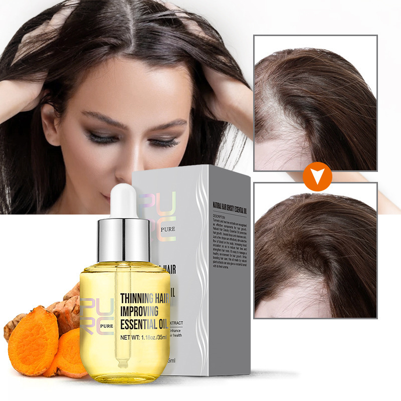 Ginger Dense Hair Essential Oil for Dry Hair Nourishing Shine Smooth Repair Promotes Growth Beauty Care Herbal Essential Oil