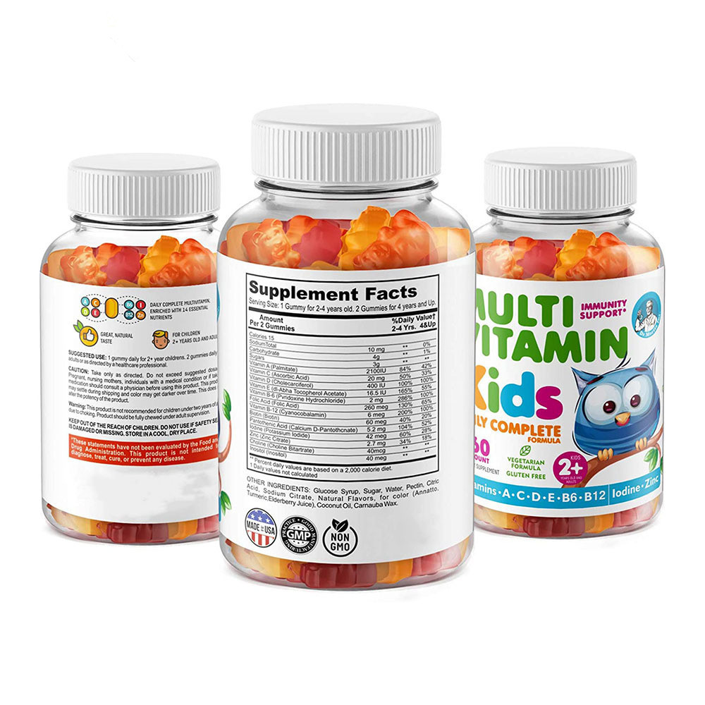 OEM Factory Gummy Candy Multivitamin for Kids Supports Immune & Digestive Health-Not for Pregnant Women