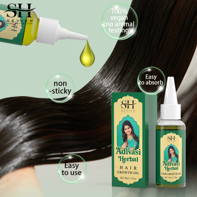 Private Label Natural Organic Adivasi Herbal Hair Oil Wholesale Indian Hair Growth Oil Treatment Products