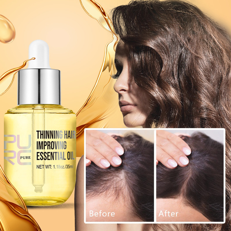 Ginger Dense Hair Essential Oil for Dry Hair Nourishing Shine Smooth Repair Promotes Growth Beauty Care Herbal Essential Oil