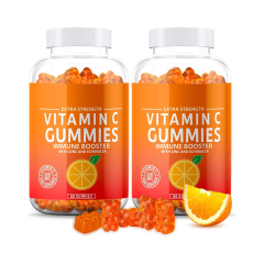 OEM Private Label Vitamin C Gummies Orange Skincare Supplement for Adults and Newborns Skin Whitening and Brightening