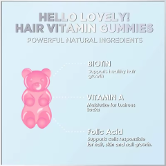Private Label Dietary Supplement Biotin Gummy Hair Multivitamin Gummies Biotin Gummies for Women
