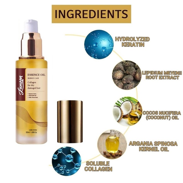 Argan Oil - Hair Treatment | For Hair Repair - Cold-Pressed Lightweight Argan Oil Hair Serum - For Dry, Damaged Hair, 50 ml