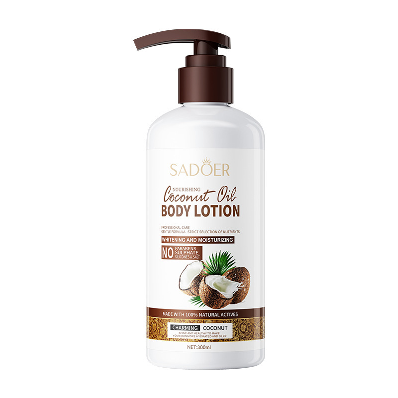 Private Label Organic Whipped Shea Butter Moisturizing Whitening Body Cream Custom Logo Coconut Oil Body Lotion