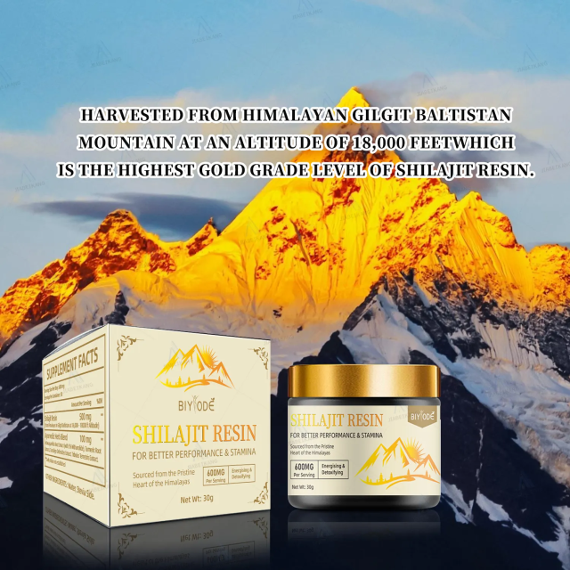 Hot Sale Ready Stock Private Label OEM ODM Custom Golden Cap High-End Natural Shilajit Resin Pure Himalayan