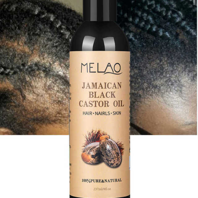 OEM ODM 100% Pure Jamaican Black Castor Oil Cold Pressed Organic Hair Scalp Care Skin Care Hair Growth Eyelash Growth Castor Oil