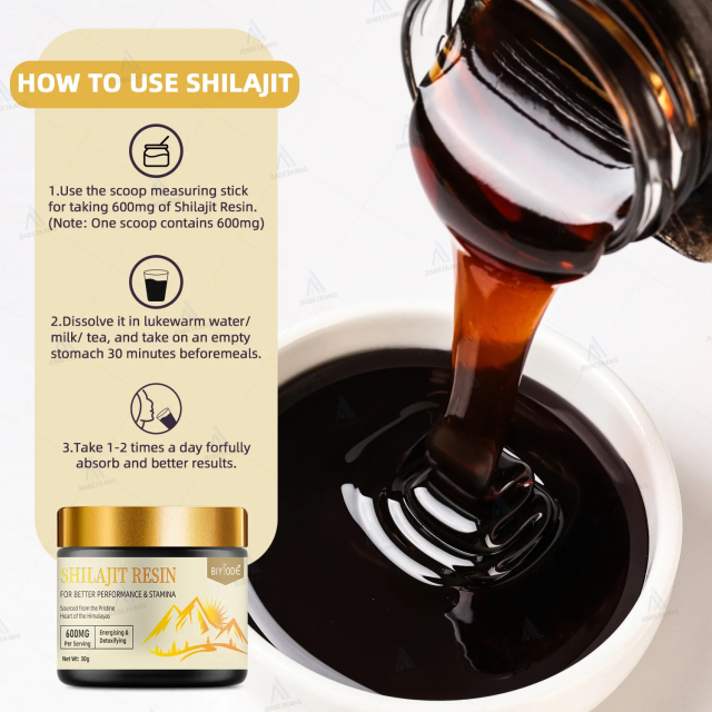 Hot Sale Ready Stock Private Label OEM ODM Custom Golden Cap High-End Natural Shilajit Resin Pure Himalayan