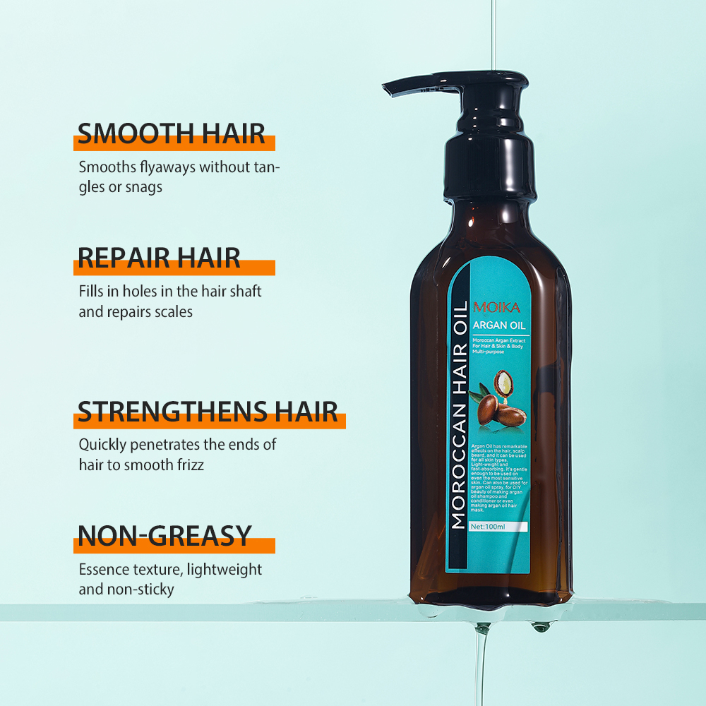 High Quality Moroccan Olive Oil Hair Products Camellia Seed Hair Repair Fast Growth Hair Care Essential Oil