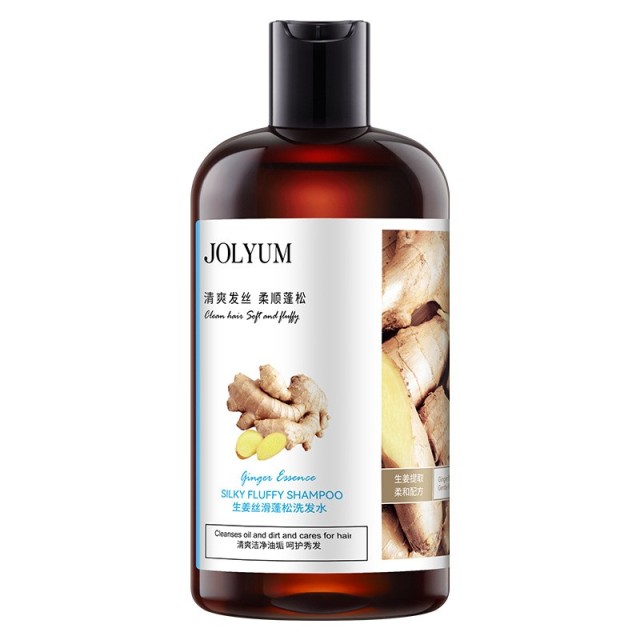 JOLYUM Ginger Silky Supple Shampoo Gentle Cleaning Oil Control Nourishes Scalp Ginger Shampoo 400ml Hair Growth Shampoo