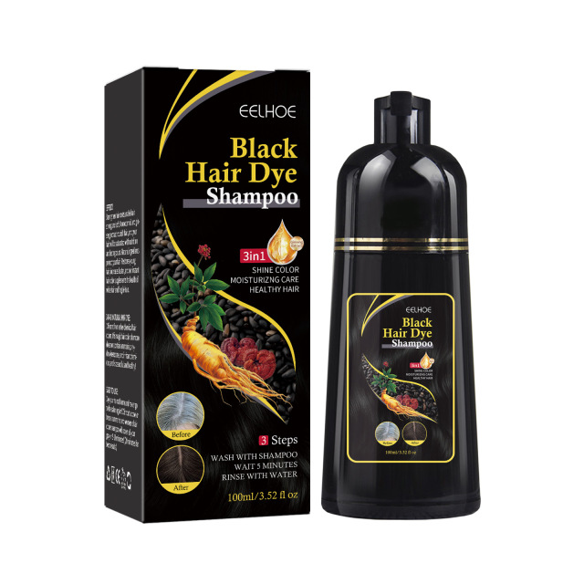 EELHOE Hair Products Shampoo Polygonum Multiflorum Essence Moisturizing Black Hair Cleaning Repair Shampoo