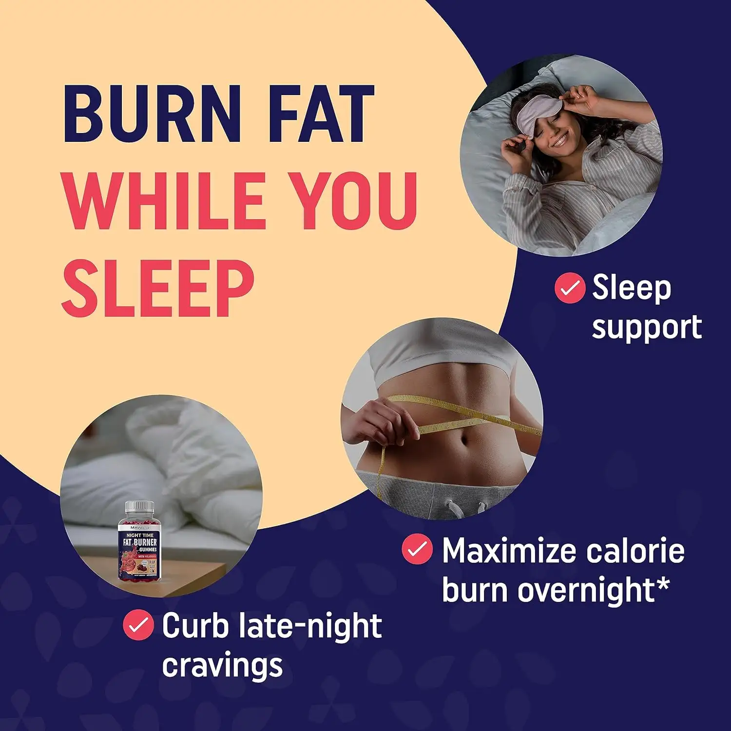 OEM/ODM Fat Burner Gummies with Appetite Control &  Weight Loss Supplement for Adult