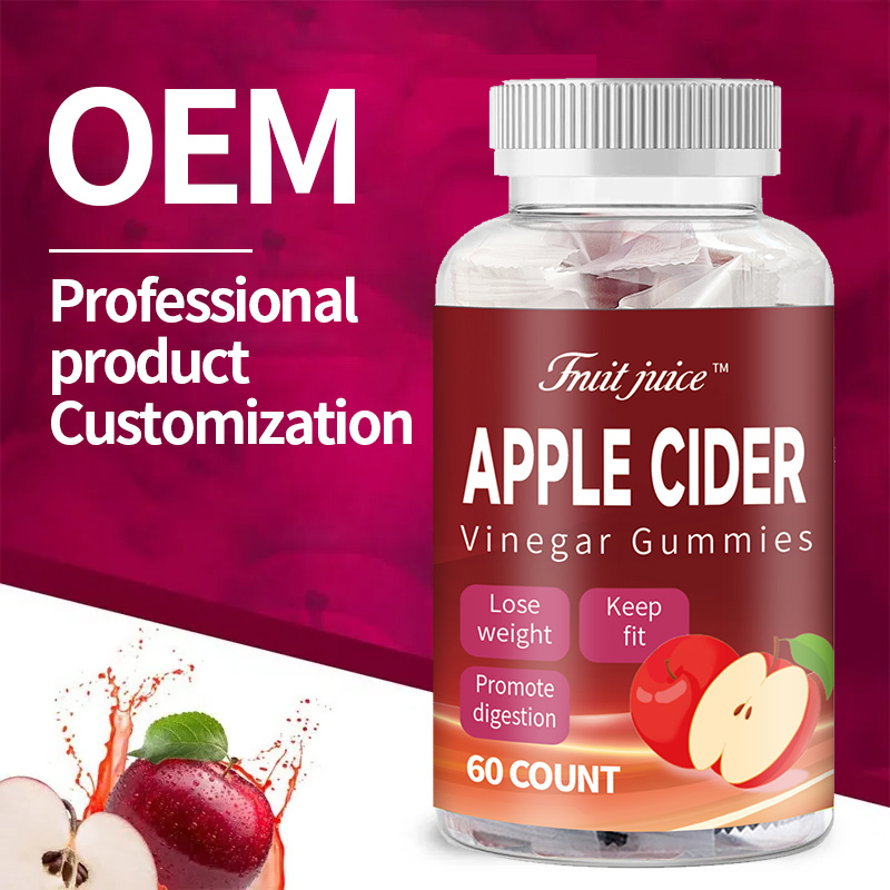 Hot Cross-Border E-Commerce Fresh Style for Apple Cider Vinegar Gummies for Apple Cider Hot Fruit Gummies