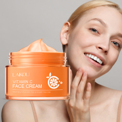 Laikou Vitamin C Brightening Anti-aging Day and Night Face Cream Shenzhen Silver Jar Facial Cream