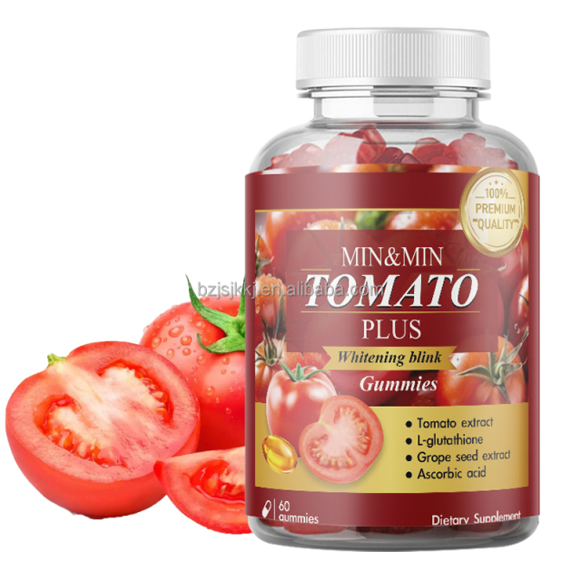 WelnessWays Whitening Gummies with Collagen Natural Herbal Body Beauty Skin Nourishment Hydration Glow TOMATO Skin Glow