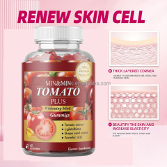 WelnessWays Whitening Gummies with Collagen Natural Herbal Body Beauty Skin Nourishment Hydration Glow TOMATO Skin Glow