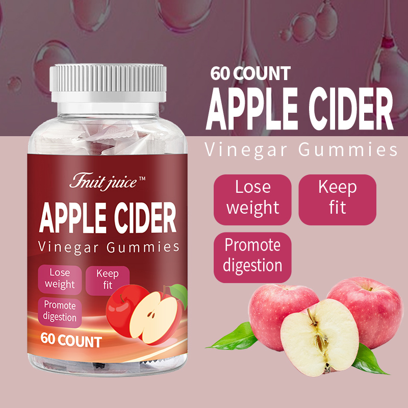 Hot Cross-Border E-Commerce Fresh Style for Apple Cider Vinegar Gummies for Apple Cider Hot Fruit Gummies
