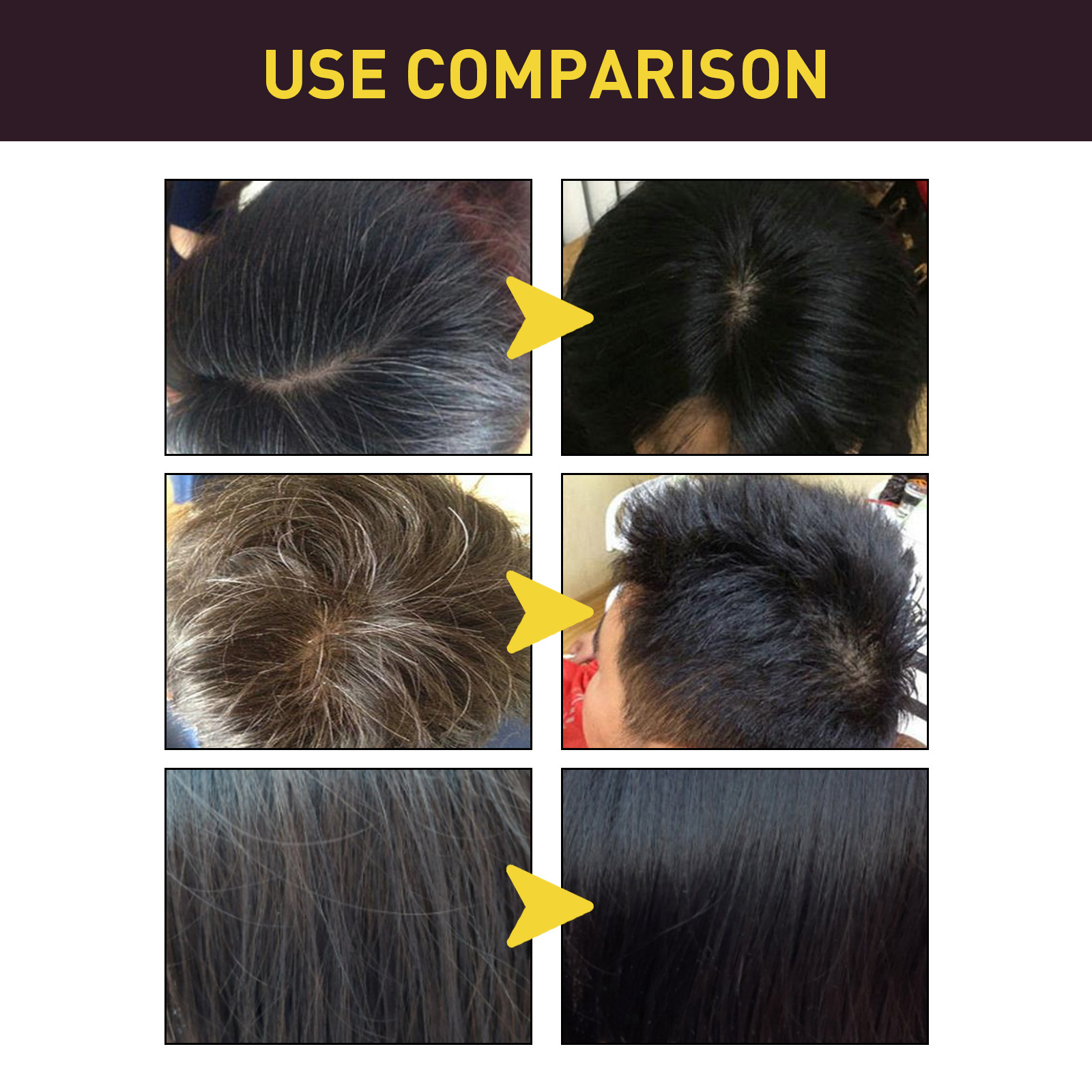 EELHOE Hair Products Shampoo Polygonum Multiflorum Essence Moisturizing Black Hair Cleaning Repair Shampoo