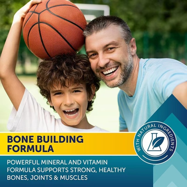OEM Manufacturer Herbal Calcium Supplement Bone Strength Support Gummies with Vitamins D3, K2, and Magnesium