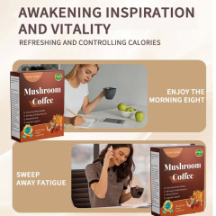 OEM Factory Wholesale Sugar-Free Black Coffee Flavor Instant Coffee Powder Box Packaging with Bitter Taste