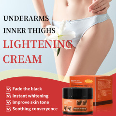 Private Label Underarm Whitening Cream Removes Melanin Hands Legs Joints Inner Thighs Darkening Brightening Cream