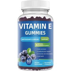 OEM/ODM Natural Blueberry Flavor Vitamin E Gummies for Eye Health