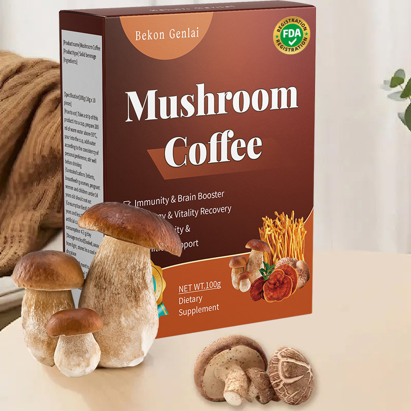 OEM Factory Wholesale Sugar-Free Black Coffee Flavor Instant Coffee Powder Box Packaging with Bitter Taste
