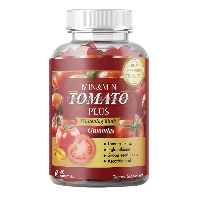 WelnessWays Whitening Gummies with Collagen Natural Herbal Body Beauty Skin Nourishment Hydration Glow TOMATO Skin Glow