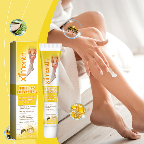 Ximonth Wholesale Private Label 20g Leg Treatment Cream Daily Gentle Relief Leg Discomfort Leg Massage Treatment Cream