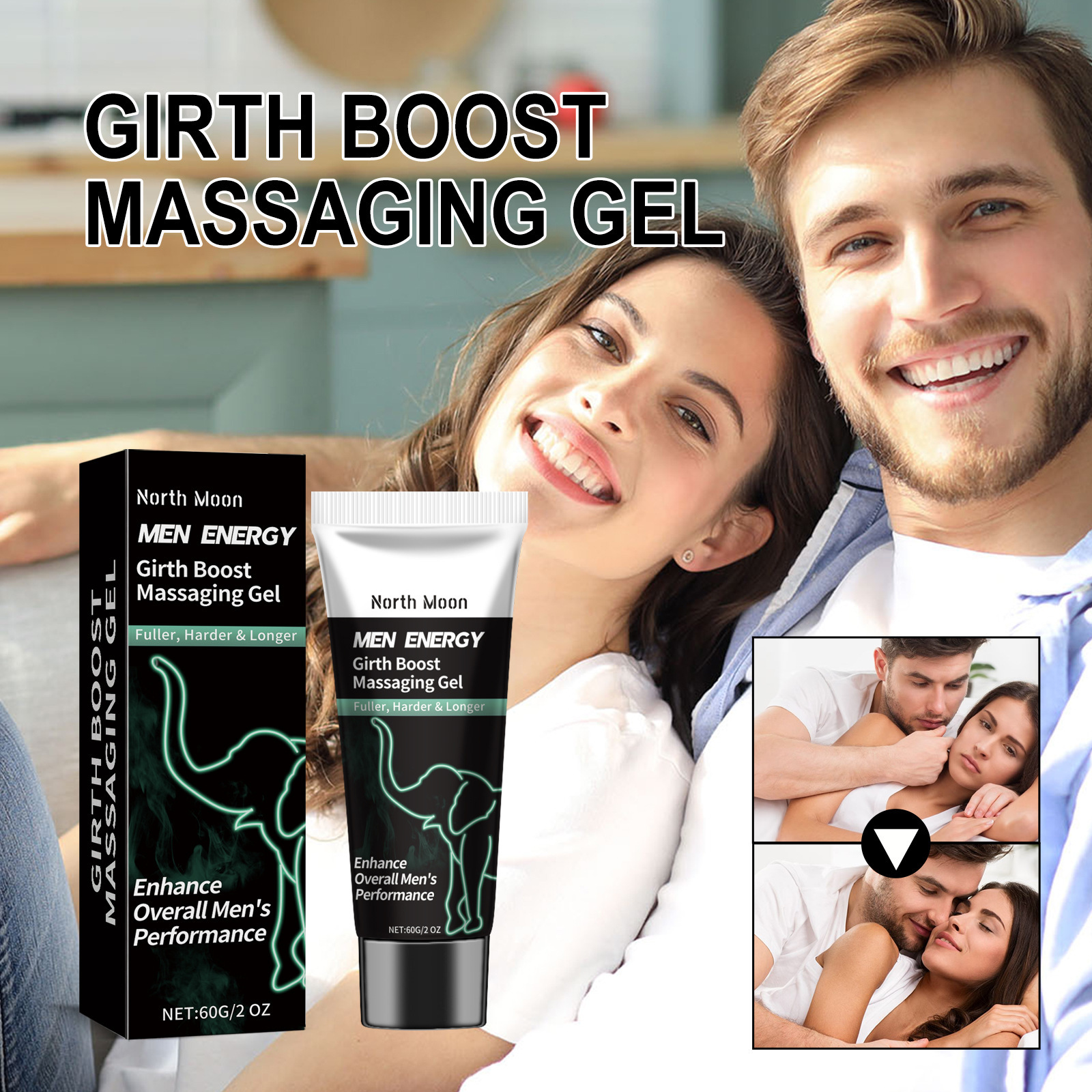 2024 Popular Natural Ingredients Made Persistent Time Control Man Body Massaging Moisturizing Caring Strengthening Gel