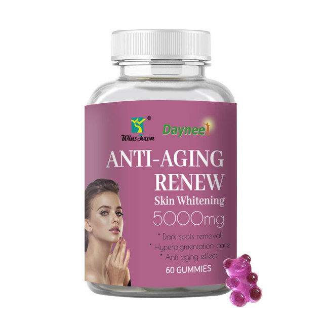 Skin Renewal Gummies Whitening Anti Aging Supplement Antioxidants for Radiant Complexion