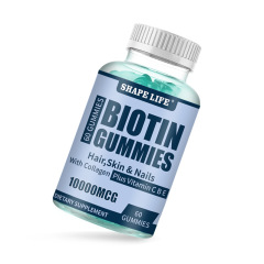 OEM ODM Biotin Hair Vitamin Gummy Bear Biotin Collagen Multivitamin Collagen Hair Skin Nails Biotin Gummies
