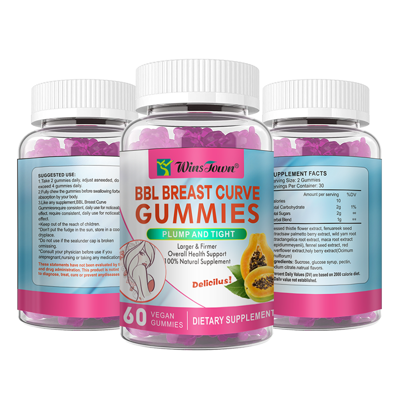 Private Label Winstown Products Branded BBL up Gummy in Good Effective China GMP Factory Bbl Gummies Vegan Butt Enhancement