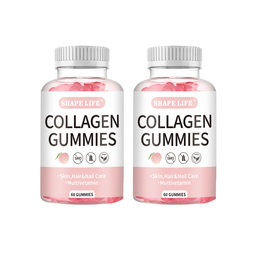 Hot Selling Collagen Gummies Beauty Hair Skin Nails Biotin Vitamin Supplements Fruit Flavor Beauty Gummies