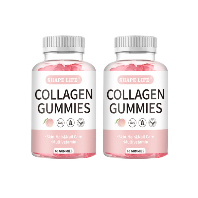 Hot Selling Collagen Gummies Beauty Hair Skin Nails Biotin Vitamin Supplements Fruit Flavor Beauty Gummies