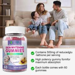 Lightening Skin Gummies Skin Whitening Gummies Dietary Supplement Collagen Soft Candy Glow White Candy Skin Whitening Gummies